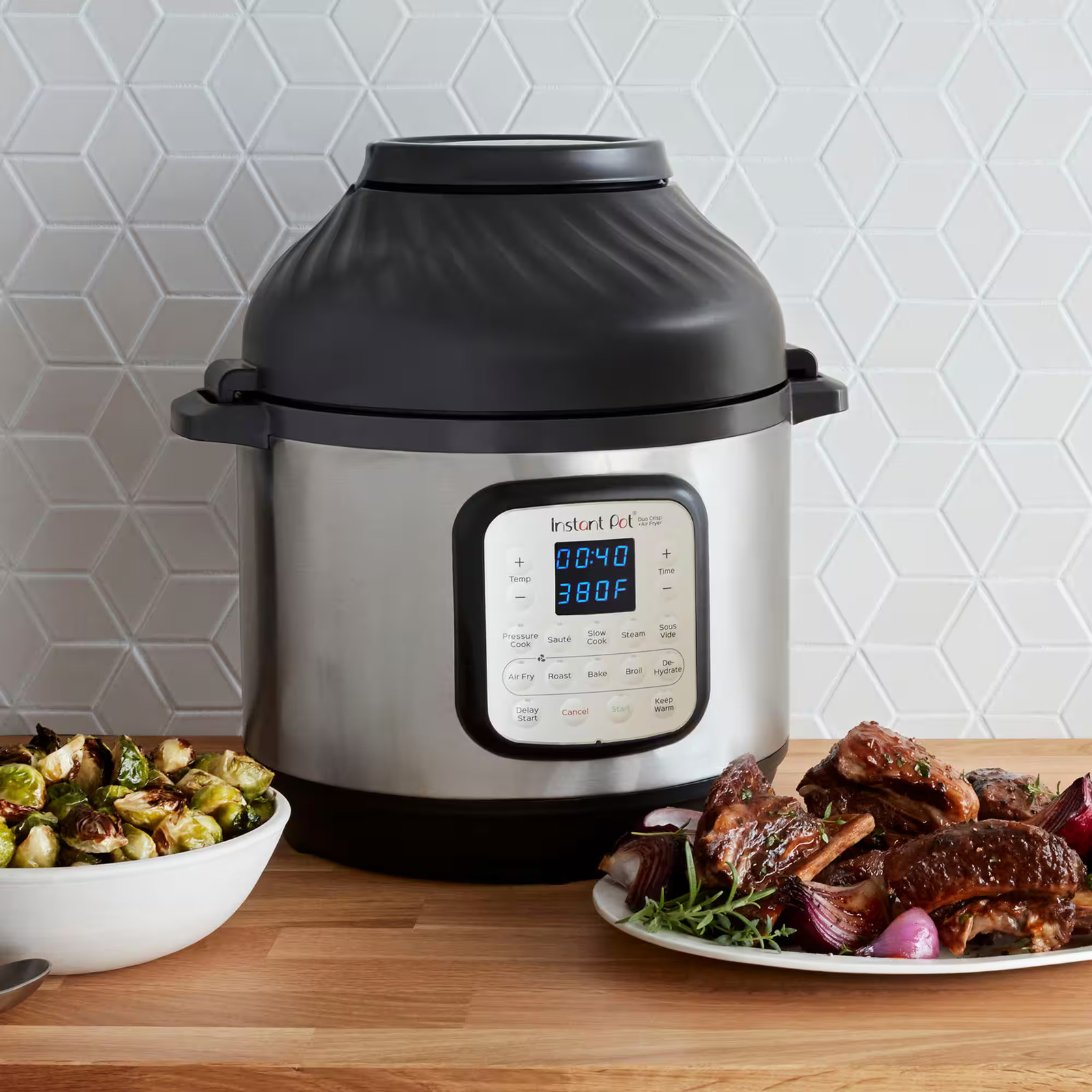 Instant Pot - 8 Quart Duo Crisp 11-in-1 Electric Pressure Cooker with Air Fry...