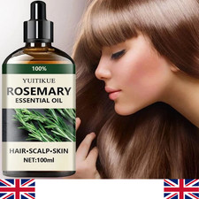 100% Pure Rosemary Essential Oil Hair Growth Scalp Skin Massage Natural 100ml