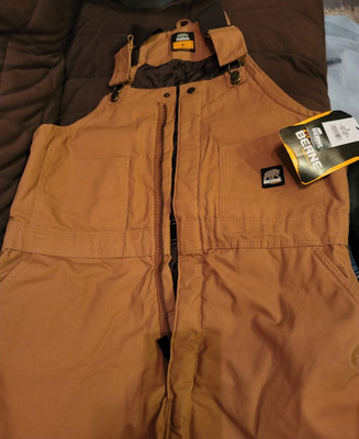 Berne Insulated Men s Brown  Bib overalls chest 44-46 regular large