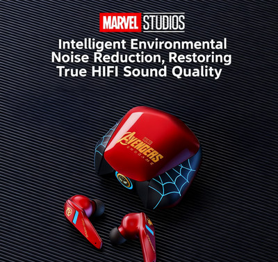 Marvel Studios Avengers Spiderman Style Bluetooth 5.0 Ohrhörer, Gratis Aufbewahrungskoffer