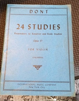 Dont 24 Studies Op. 37 for Violin NOS ship tomorrow