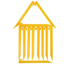 Mudor 12 Inch Plastic Tent Stakes -12 Pcs Heavy Duty and Durable Tent Pegs Spike