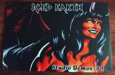 ICED EARTH ''STUDIO DEMOS 89'' BLECHSCHILD/WANDDEKO * SCHWERMETALL * FEGEFEUER * NEU