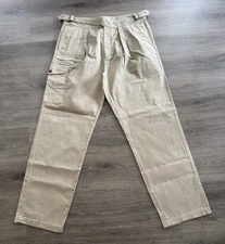 Banana Republic Mens 40 Relaxed Pleated Cargo Safari Gurkha Military Pants 🔥🔥