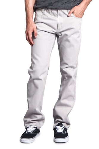Victorious Men's Straight Fit Color and Raw Denim Jeans DL105 - FREE SHIP - Picture 27 of 69