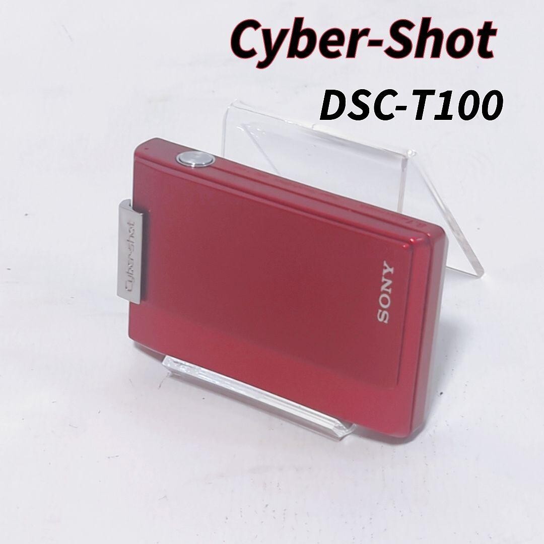 SONY Cyber−Shot T DSC-T100 レッド Top Mint] Sony Digital