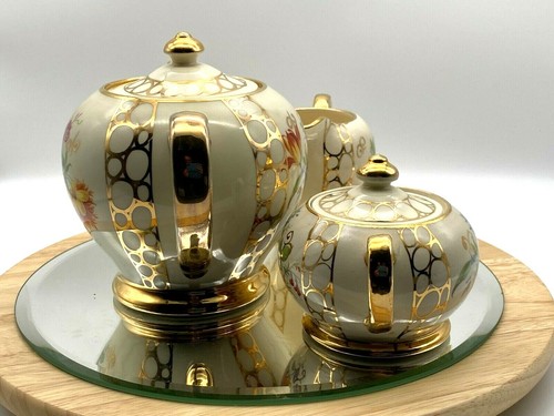 Vintage Sadler Floral Teapot Milk Jug And Sugar Bowl - Picture 5 of 12