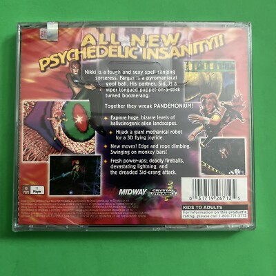 PlayStation 1 PS1 Game Pandemonium 2 New Sealed 31719267125| eBay