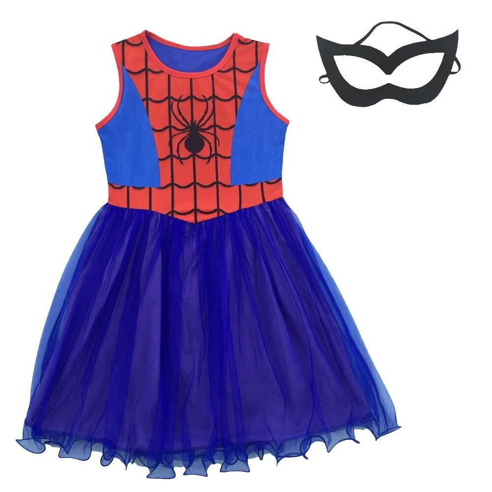 Poliéster superhéroe disfraces para Niñas