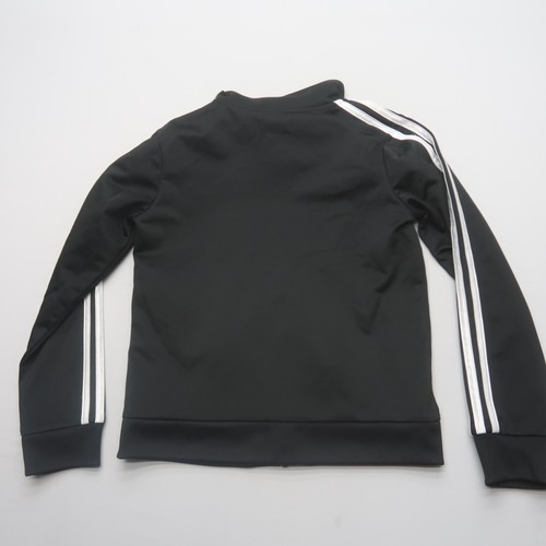 Adidas Boys Youth Athletic Jacket Size Small (8) Black Logo Full Zip Stripe - Picture 7 of 7