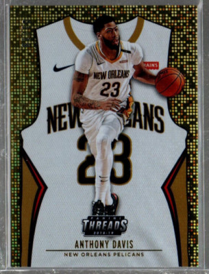 2018-19 Panini Threads Dazzle Gold #139 Anthony Davis ASOC SP /10