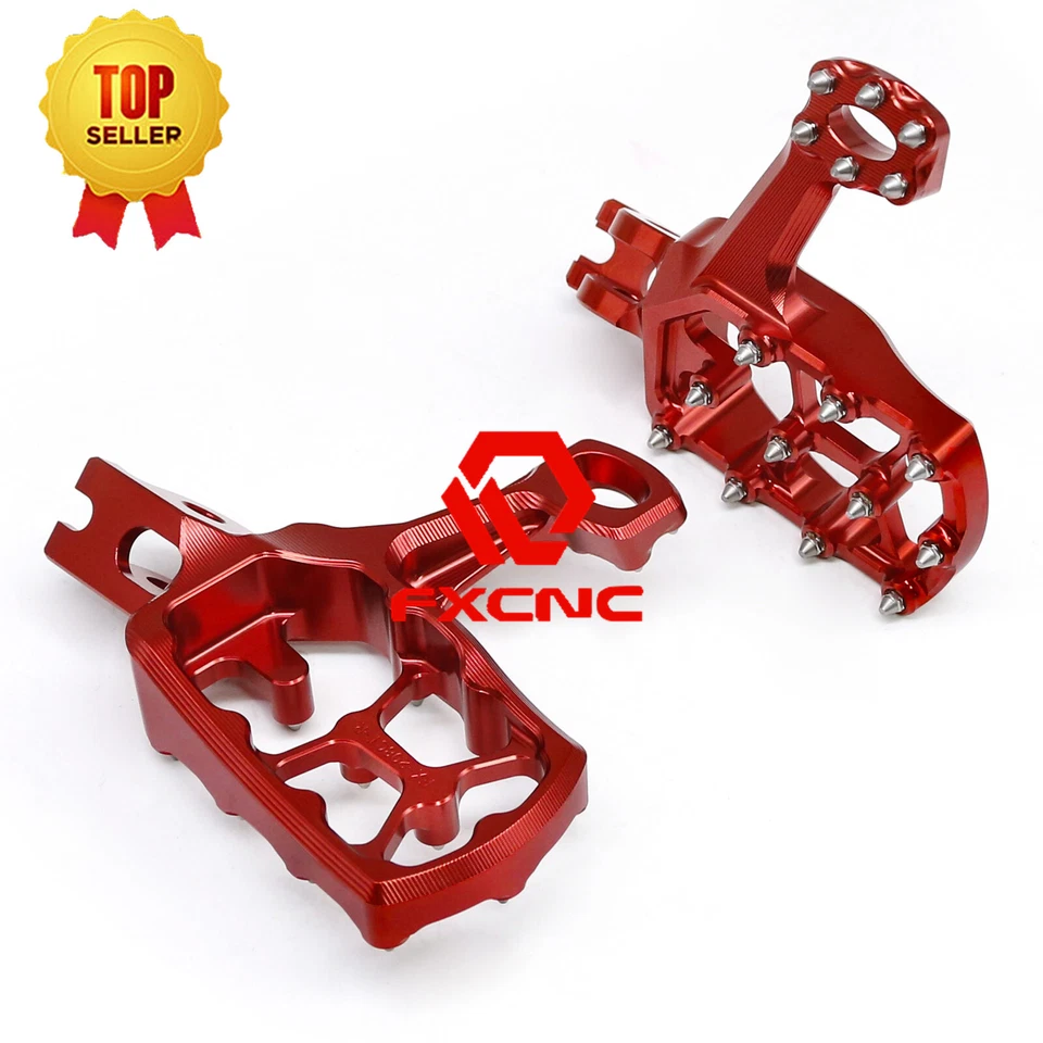 适用于 CR125/250 CRF250R CRF450R CRF450X 数控枢轴脚钉踏板脚凳 — 第 2/4 张图片