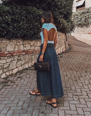 【THE MOZZ】May Vintage Cutting Denim Skirt THE MOZZ】May Vintage Cutting Denim Skirt (THE MOZZ/スカート