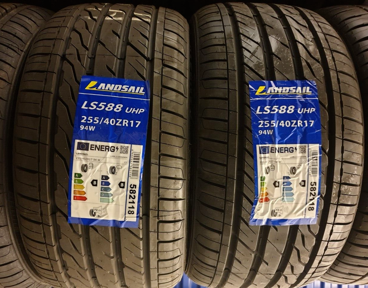 2X NEW LANDSAIL LS588 255/40 ZR17 94W UHP TYRES 255 40 17 2554017
