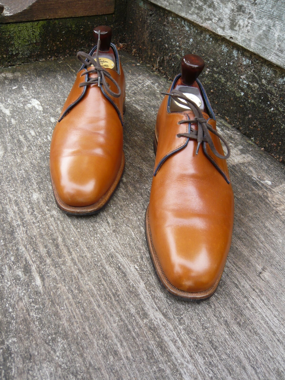 SAOLA SCARPE TIM LITTLE DERBY PELLE MARRONE CHIARO UK6 UOMO SUOLA NERA 3 OTTIME CONDIZIONI