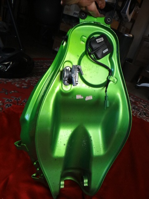 Fuel Tank, CL Green, 2008-12 Kawasaki Ninja 250 EX250, 51086