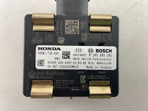 OEM | 2019 - 2022 Acura RDX Front Cruise Control Distance Radar Sensor #36801-TJ - Picture 3 of 3