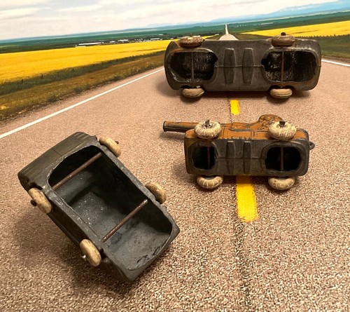 3 1930s slush cast lead models BARCLAY USA ARMOURED CAR MOBILE AA GUN small TANK - Afbeelding 6 van 10