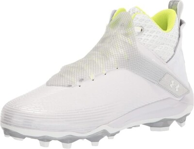 Under Armour Men's UA ZISE 12 Highlight Hammer MC Football Cleat White/Metallic