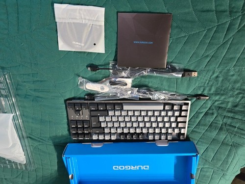 KLAWIATURA MECHANICZNA DURGOD TAURUS K320 CREAM WHITE CHERRY MX BLUE DE - Zdjęcie 8 z 8