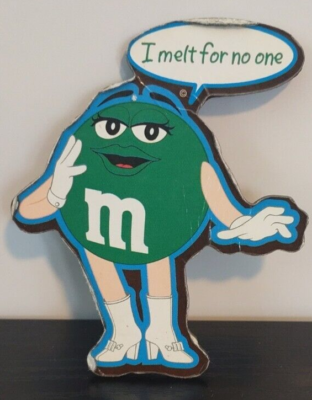 Green M & M Magnet M&M 