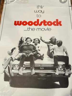 WOODSTOCK THE MOVIE Original 1970 Movie Poster 40”x27” - READ | eBay