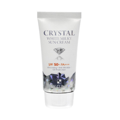 [3W CLINIC] Crystal White Milky Sun Cream - 50ml (SPF50+ PA+++) / Free Gift