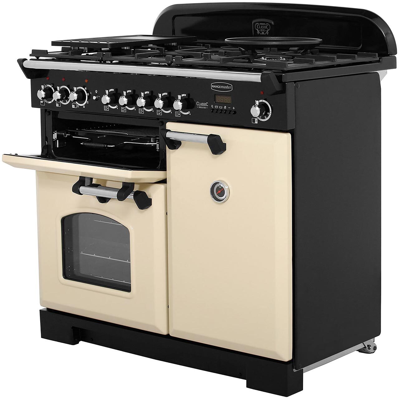Rangemaster CDL100DFFOG/B Classic Deluxe 99cm Dual Fuel Range Cooker 5