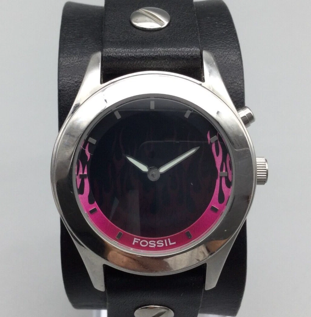 Fossil big tic flame clearance watch