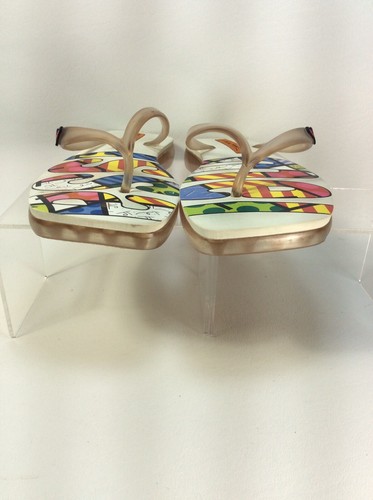 Chanclas para mujer Melissa by Romero Britto GRENDENE gráficas artísticas Brasil talla 5 - Imagen 6 de 9