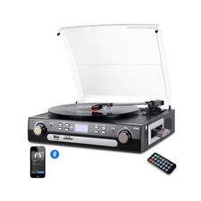 DIGITNOW Bluetooth Record Player with Stereo Speakers, Turntable for Vinyl to...