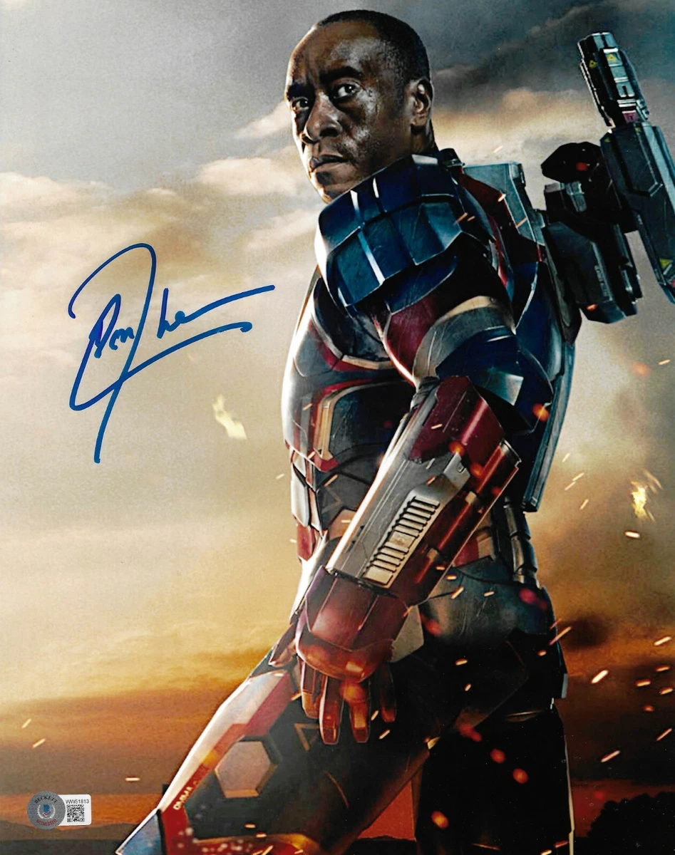 Don Cheadle Signed 11x14 Iron Patriot Iron Man 3 Photo Beckett BAS Witnessed
