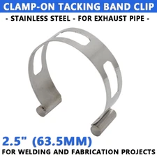 Stainless Steel Tacking Band Clip For Welding / Fabrication 2.5" 63.5mm Clamp-on