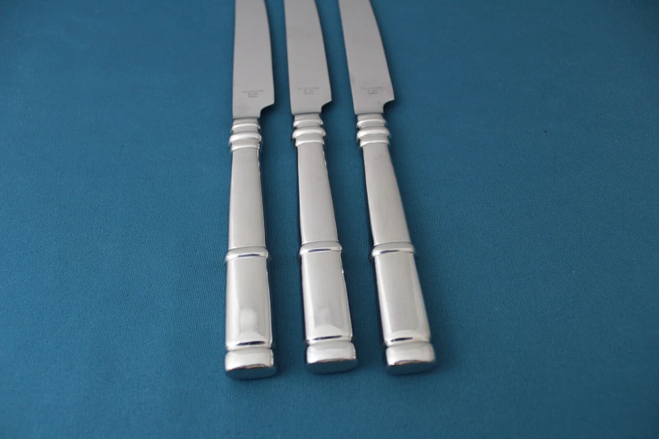 3 cuchillos de cena Ralph Lauren Montgomery acero inoxidable 1999 Corea 9 5/8" Foto 2 de 4