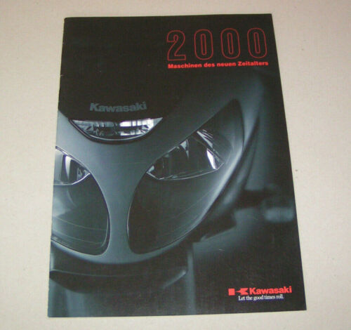 Prospectus / brochure | Programme de modèles Kawasaki 2000 - ZX-12R, ZZ-R 1100, KX 250 - Photo 1 sur 3