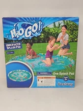 H20GO! 5.5’ Inflatable Splash Pad Shallow Wading Pool Water Sprinkler Kids Dogs