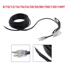 8-140 FT Heat Tape For Water Pipes Heating Cable For Pipe Freeze Protection 120V