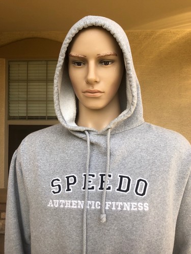 Vintage Speedo Authentic Fitness Hoodie Sweatshirt Gear Speedo Size Large - Picture 7 of 10