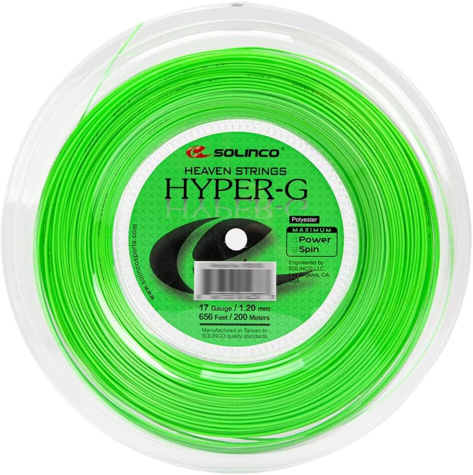 Authentic Solinco Hyper-G Tennis String Reel 17 Gauge/1.20mm 656