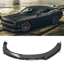For Dodge Challenger SRT Hellcat Front Bumper Lip Spoiler Splitter Carbon Fiber