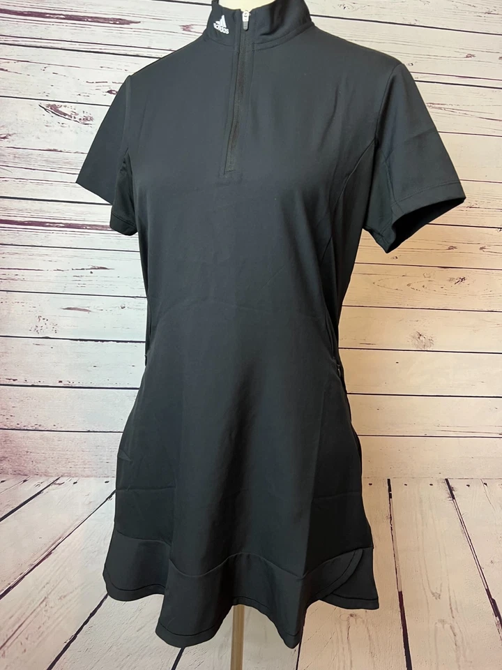Adidas Tennis Dress size Medium LBD Parley Ocean Black Pockets Golf Active - Image 4 of 4