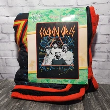 NEW Just Funky Golden Girls 45"x60" Sherpa Lined Fleece Throw Blanket