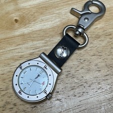 ProActive Sports Pocket Quartz Watch Men Golf Themed Silver Snap-on New Battery