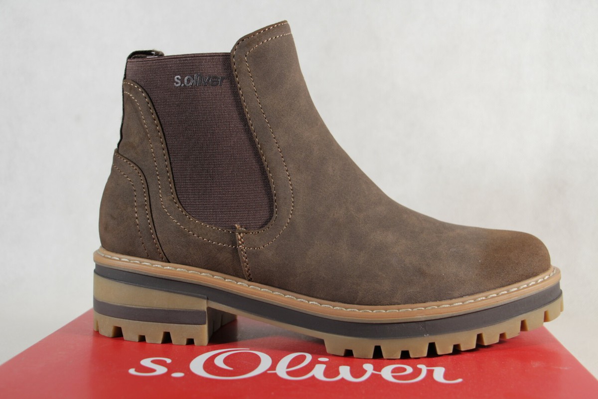 Damen Stiefel Stiefelette Boots Schlupfstiefel braun