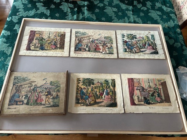 vintage jigsaw puzzle late 19th cent, German