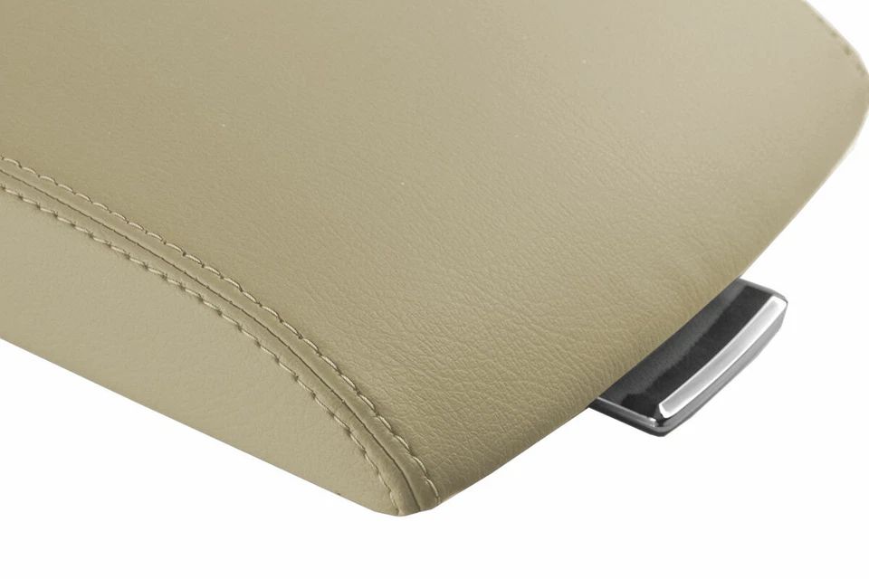 Бежевый чехол на подлокотник крышка для консоли Ford Flex ПВХ 2009-2019 годов выпуска - Изображение 3 из 4