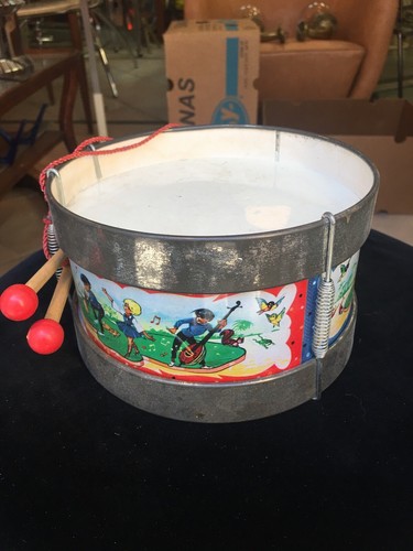 Old Toy Drum Of Tin Drum - Picture 2 of 6