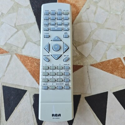 RCA RCR195DA1 OEM Original DVD Replacement Remote Control Tested Gray