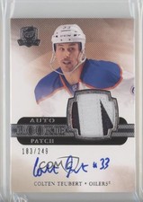 2011-12 Upper Deck The Cup Rookie 183/249 Colten Teubert #117 Patch Auto 0a02