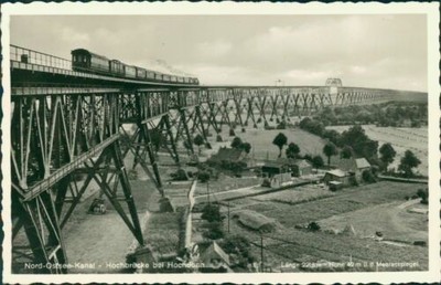 Postcard Kiel Canal High Bridge Hochdonn Railway (No.9754)